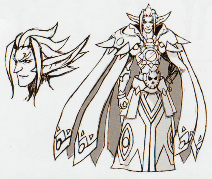 Concept art non utilisé de Ghirahim (Artwork - Ghirahim - Skyward Sword)