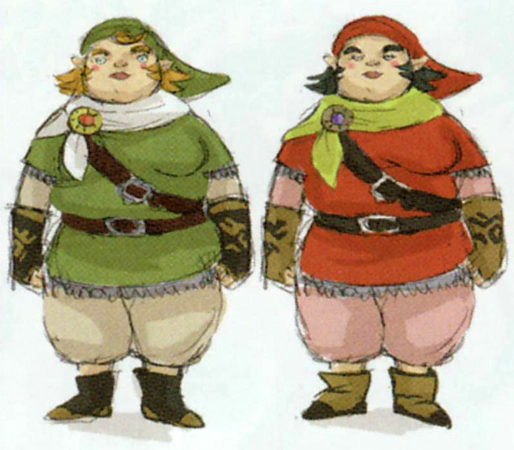 Concept art de Grida (Artwork - Habitants de Célesbourg - Skyward Sword)