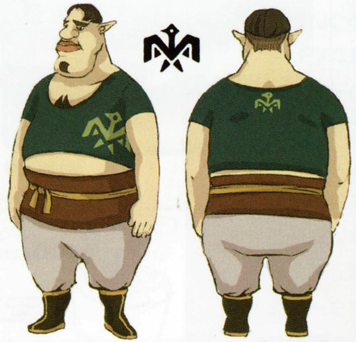 Version finale de Dave (Artwork - Habitants de Célesbourg - Skyward Sword)