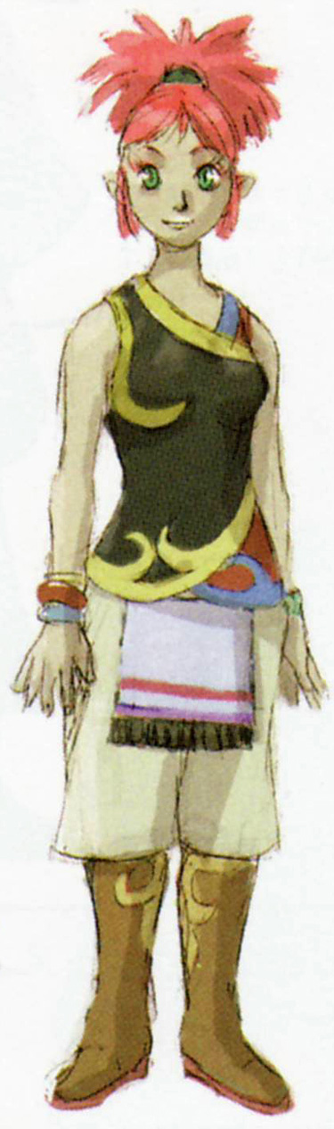 Concept art d'un personnage non utilisé (Artwork - Habitants de Célesbourg - Skyward Sword)