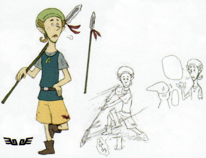 Concept art de Léon (Artwork - Habitants de Célesbourg - Skyward Sword)