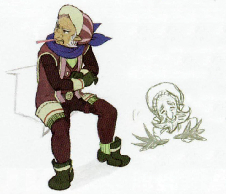 Concept art de Rico (Artwork - Habitants de Célesbourg - Skyward Sword)