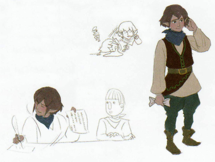 Concept art de Loisel (Artwork - Habitants de Célesbourg - Skyward Sword)