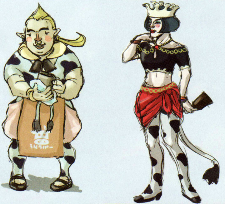 Concept art d'un personnage non utilisé (Artwork - Habitants de Célesbourg - Skyward Sword)