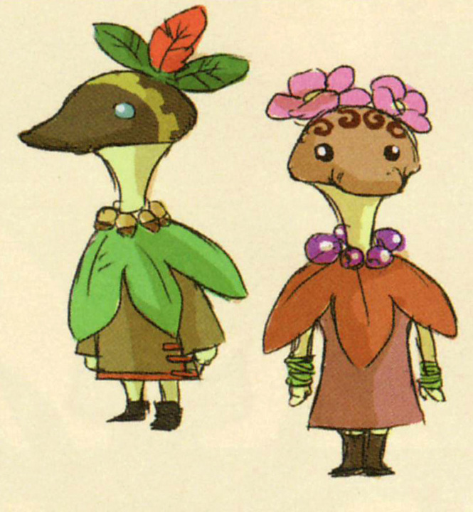 Concept art non utilisé de Tikwi (Artwork - Peuple d'Hyrule - Skyward Sword)