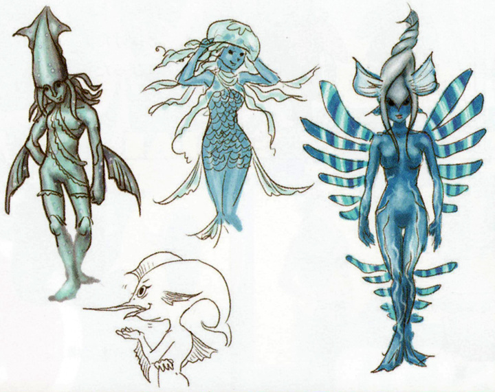 Concept art non utilisé de Paraduse (Artwork - Peuple d'Hyrule - Skyward Sword)