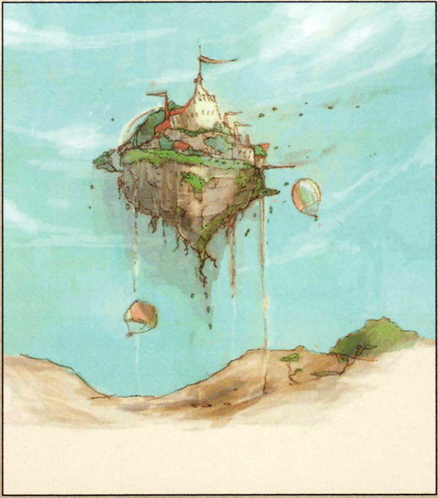 Célesbourg (Artwork - Concept Arts du Ciel et de Célesbourg - Skyward Sword)