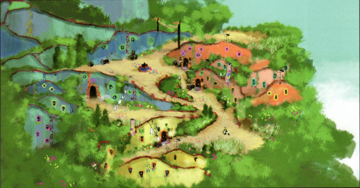 Célesbourg (Artwork - Concept Arts du Ciel et de Célesbourg - Skyward Sword)