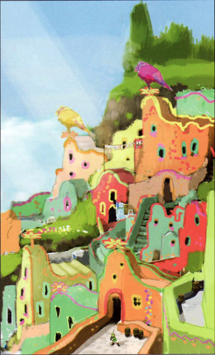 Célesbourg (Artwork - Concept Arts du Ciel et de Célesbourg - Skyward Sword)