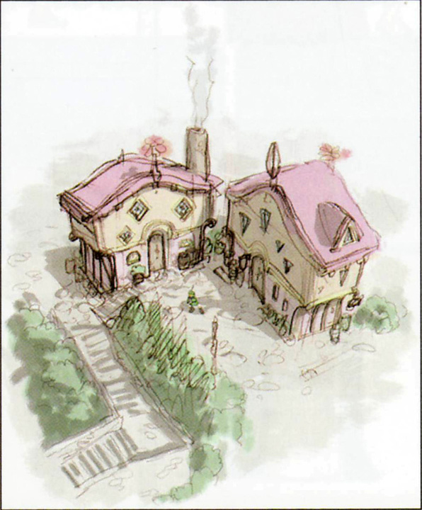 Célesbourg (Artwork - Concept Arts du Ciel et de Célesbourg - Skyward Sword)