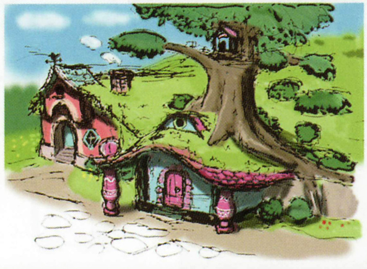 Célesbourg (Artwork - Concept Arts du Ciel et de Célesbourg - Skyward Sword)