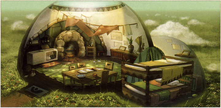 École de Chevalerie (Artwork - Concept Arts du Ciel et de Célesbourg - Skyward Sword)