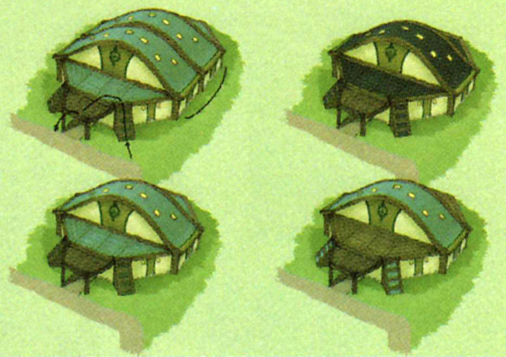 École de Chevalerie (Artwork - Concept Arts du Ciel et de Célesbourg - Skyward Sword)