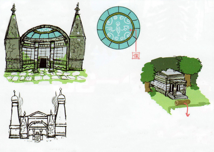 Le Temple du Sceau (Artwork - Concept Arts d'Hyrule - Skyward Sword)