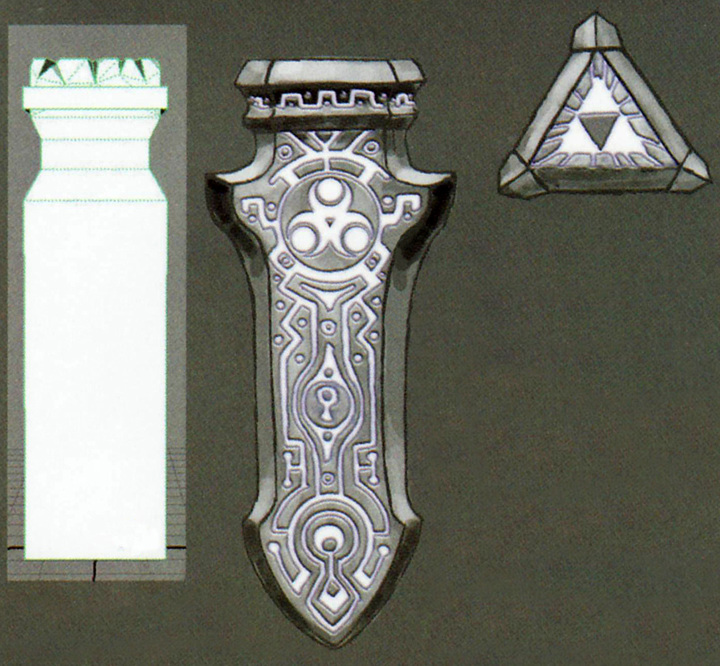 Le pilier du Banni (Artwork - Le Banni et l'Avatar du Néant - Skyward Sword)