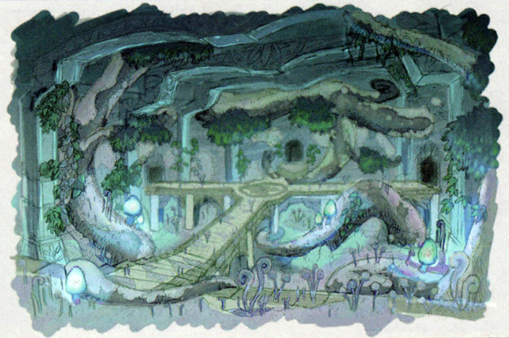 Le temple de la contemplation (Artwork - Concept Arts d'Hyrule - Skyward Sword)