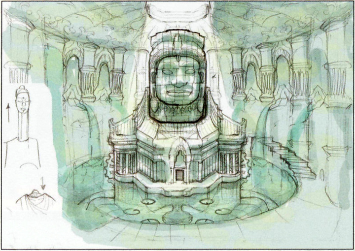 Grande caverne Antique (Artwork - Concept Arts d'Hyrule - Skyward Sword)