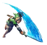 Link faisant une attaque verticale