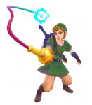 Link utilisant le fouet 