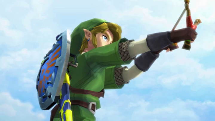 Link utilisant un lance-graine (Screenshot - Screenshots issus de l'E3 2010- Skyward Sword)