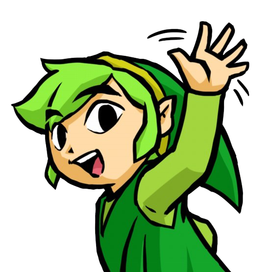 Link vert vous dit au-revoir (Artwork - Emotes - Tri Force Heroes)
