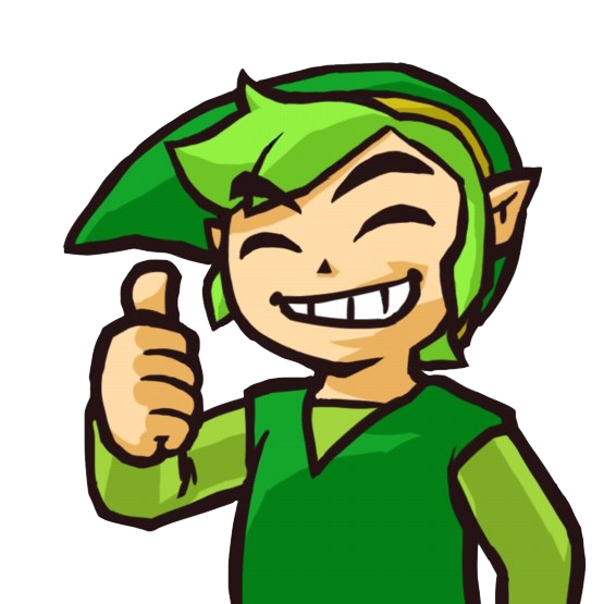 Link vert approuve (Artwork - Emotes - Tri Force Heroes)