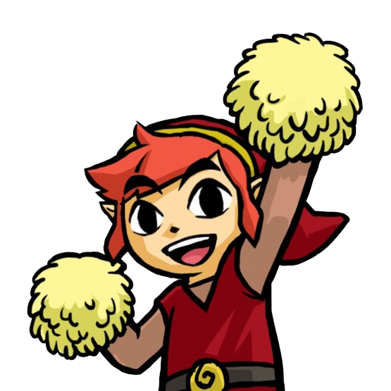 Link rouge vous félicite (Artwork - Emotes - Tri Force Heroes)