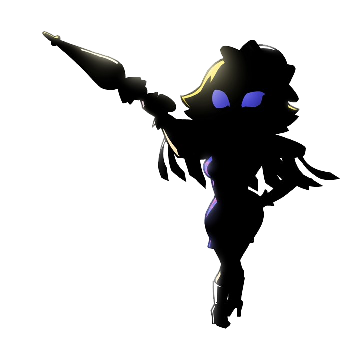 La silhouette de Lady Satyne (Artwork - Autres personnages - Tri Force Heroes)