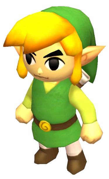 Link portant sa très classique Tunique de Héros (Artwork - Les tenues - Tri Force Heroes)