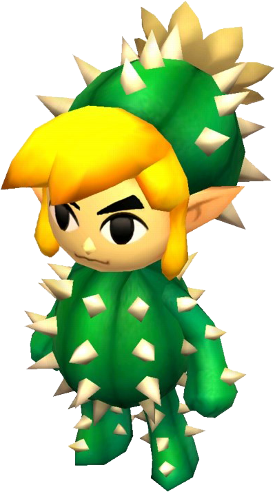 Link habillé avec le Complet Piquant (Artwork - Les tenues - Tri Force Heroes)
