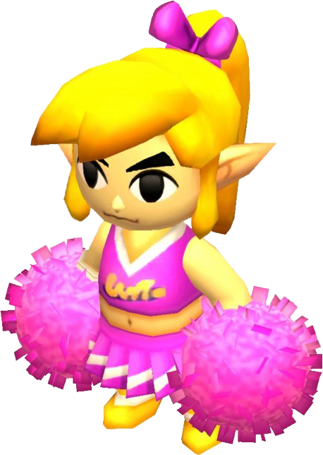 Link dans la Tenue Pom-Pom (Artwork - Les tenues - Tri Force Heroes)