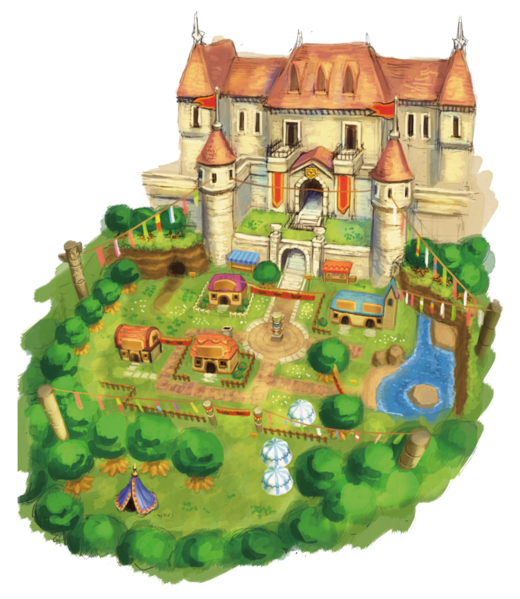 Le royaume d’Estoffe (Artwork - Scènes et lieux - Tri Force Heroes)