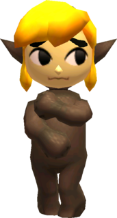 Link posant avec le collant maudit (Artwork - Les tenues - Tri Force Heroes)