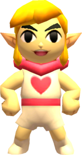 Link posant avec la tenue Valet de Cœur (Artwork - Les tenues - Tri Force Heroes)