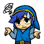 Link bleu est désolé