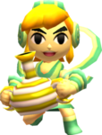 Link posant avec l’Éolaine