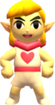 Link posant avec la tenue Valet de Cœur