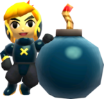 Link posant avec la Bombinaison