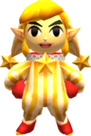 Link posant avec le Pyjama Chanceux