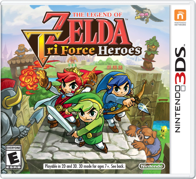 Boîtier américain de Tri Force Heroes (Image diverse - Boîtiers - Tri Force Heroes)