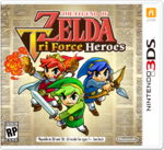 Boîtier américain finalement non retenu pour Tri Force Heroes, présenté lors de l'E3 2015