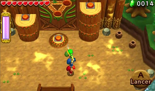 Screenshot de Tri Force Heroes : Niveau 1-1 - Forêt Mojo