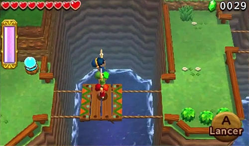 Screenshot de Tri Force Heroes : Niveau 1-1 - Forêt Mojo