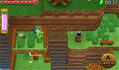 Screenshot de Tri Force Heroes : Niveau 1-1 - Forêt Mojo