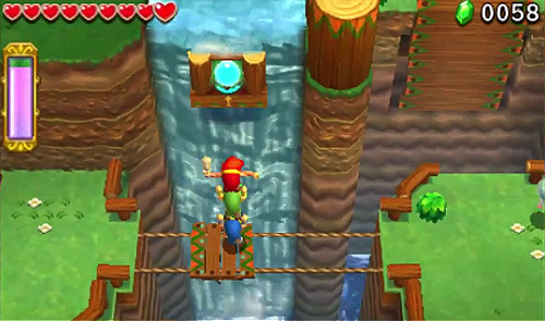 Screenshot de Tri Force Heroes : Niveau 1-1 - Forêt Mojo