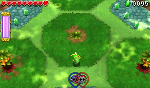 Screenshot de Tri Force Heroes : Niveau 1-1 - Forêt Mojo