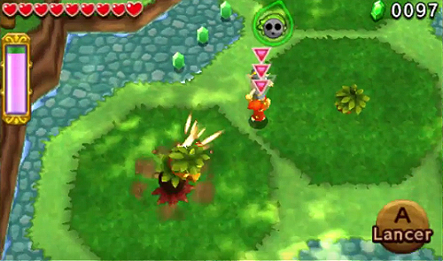 Screenshot de Tri Force Heroes : Niveau 1-1 - Forêt Mojo