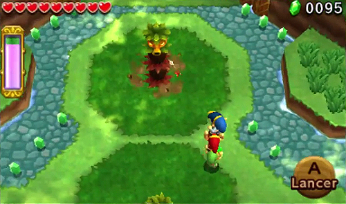 Screenshot de Tri Force Heroes : Niveau 1-1 - Forêt Mojo