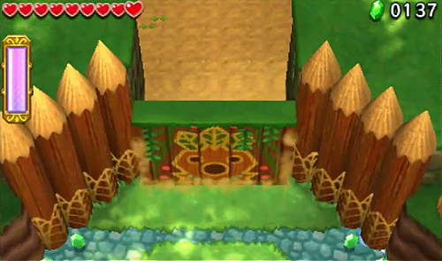 Screenshot de Tri Force Heroes : Niveau 1-1 - Forêt Mojo