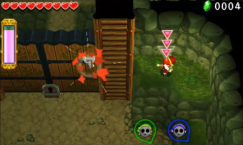 Screenshot de Tri Force Heroes : Niveau 1-2 - Caverne Électrique
